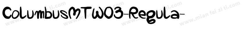 ColumbusMTW03-Regula字体转换