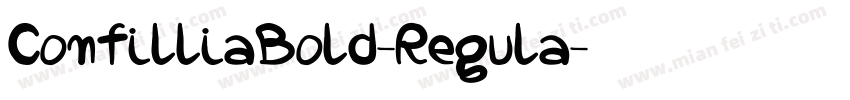 ConfilliaBold-Regula字体转换