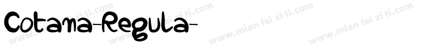 Cotana-Regula字体转换