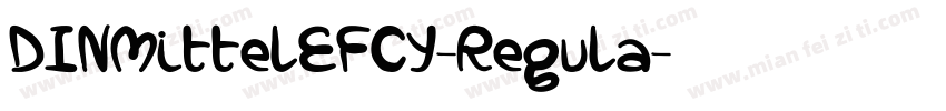 DINMittelEFCY-Regula字体转换