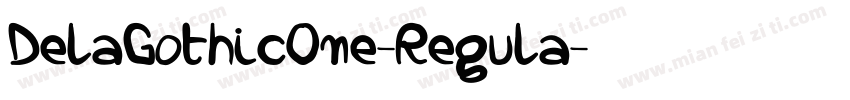 DelaGothic0ne-Regula字体转换