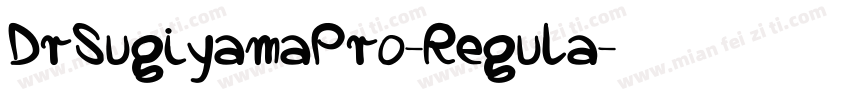 DrSugiyamaPro-Regula字体转换