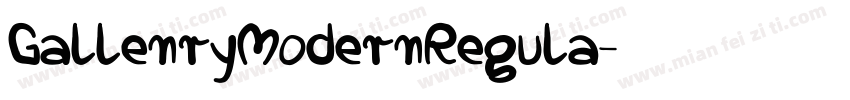 GallenryModernRegula字体转换