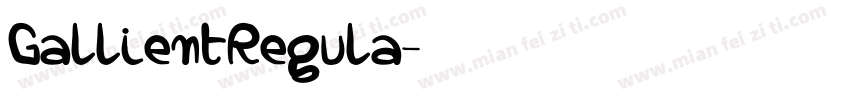 GallientRegula字体转换