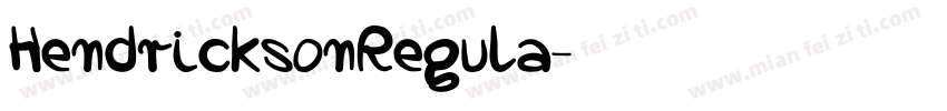 HendricksonRegula字体转换