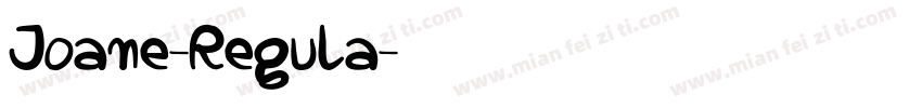 Joane-Regula字体转换