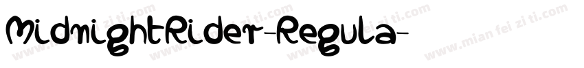 MidnightRider-Regula字体转换