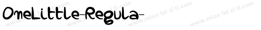 OneLittle-Regula字体转换