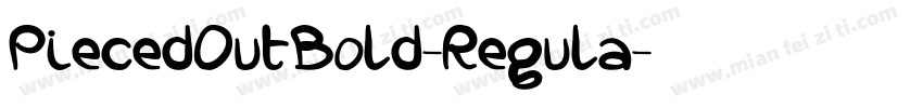 PiecedOutBold-Regula字体转换