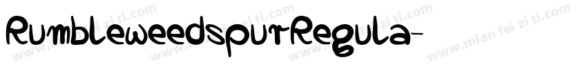 RumbleweedspurRegula字体转换