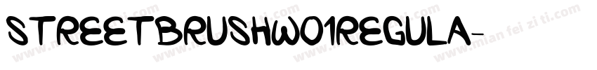 STREETBRUSHW01REGULA字体转换