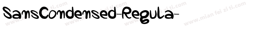 SansCondensed-Regula字体转换