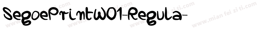 SegoePrintW01-Regula字体转换