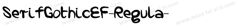 SerifGothicEF-Regula字体转换