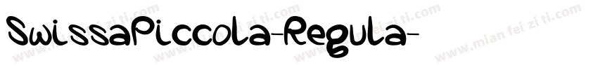 SwissaPiccola-Regula字体转换