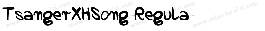 TsangerXHSong-Regula字体转换