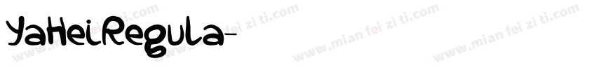 YaHeiRegula字体转换