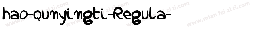 hao-qunyingti-Regula字体转换