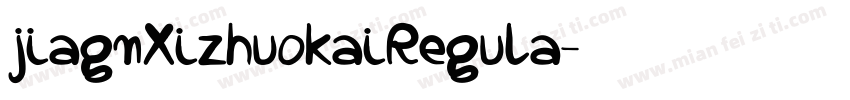 jiagnXizhuokaiRegula字体转换