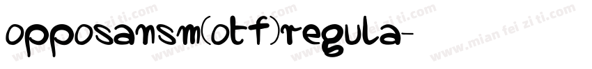 opposansm(otf)regula字体转换