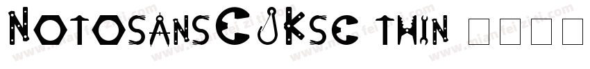 NotosansCJKsc-thin字体转换