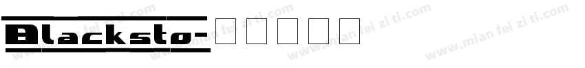 Blacksto字体转换