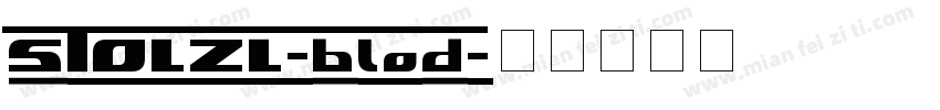 STOLZL-blod字体转换