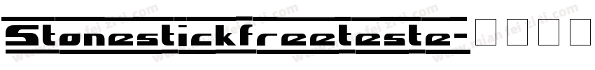 Stonestickfreeteste字体转换