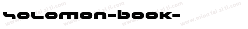 SOLOMON-BOOK字体转换