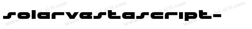 solarvestascript字体转换