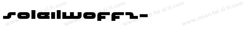 soleilwoff2字体转换