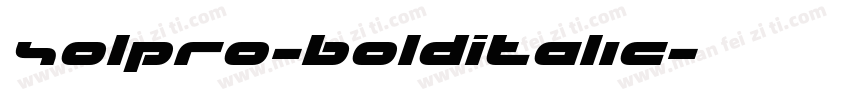 SolPro-BoldItalic字体转换