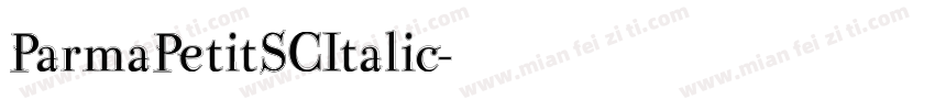 ParmaPetitSCItalic字体转换