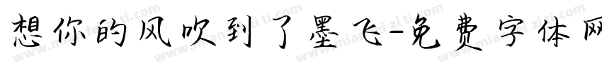 想你的风吹到了墨飞字体转换