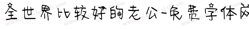 全世界比较好的老公字体转换
