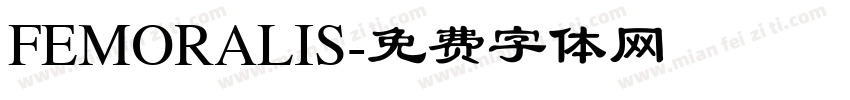 FEMORALIS字体转换