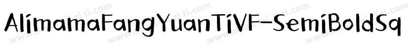 AlimamaFangYuanTiVF-SemiBoldSquare字体转换