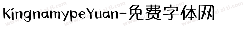 KingnamypeYuan字体转换