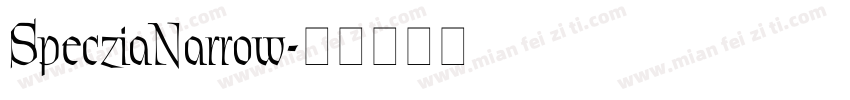 SpecziaNarrow字体转换