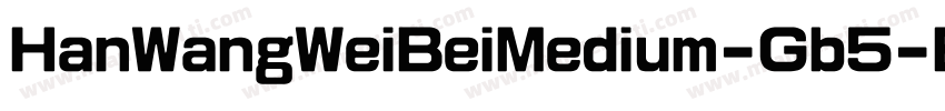 HanWangWeiBeiMedium-Gb5-Bold字体转换