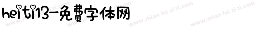heiti13字体转换