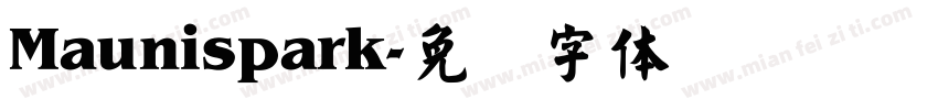 Maunispark字体转换