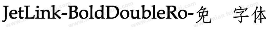 JetLink-BoldDoubleRo字体转换