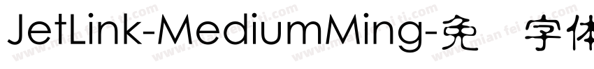JetLink-MediumMing字体转换