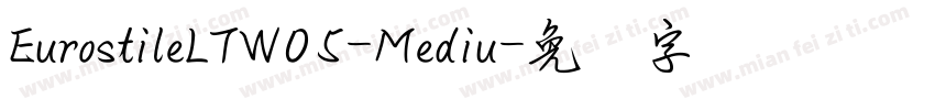 EurostileLTW05-Mediu字体转换