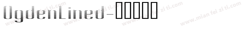 OgdenLined字体转换