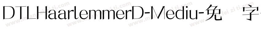 DTLHaarlemmerD-Mediu字体转换