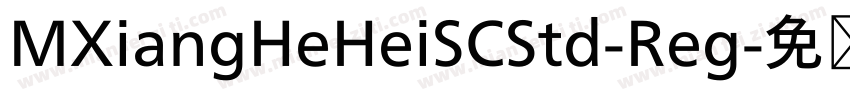 MXiangHeHeiSCStd-Reg字体转换