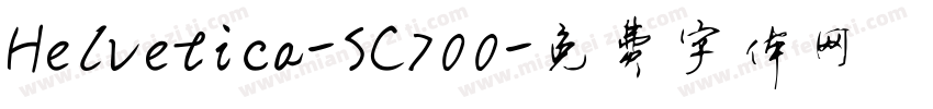 Helvetica-SC700字体转换