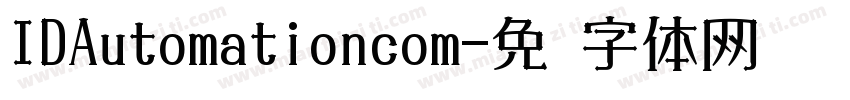 IDAutomationcom字体转换